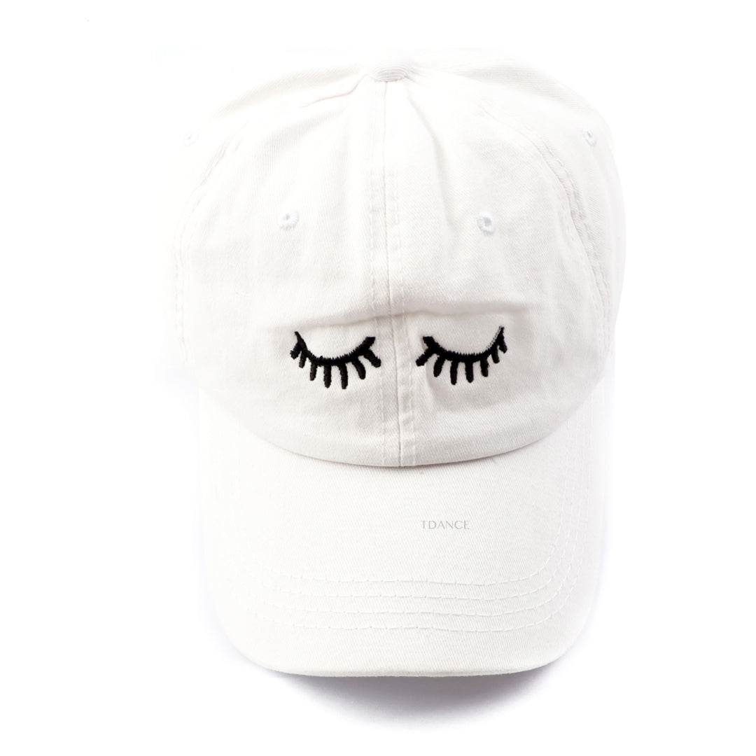 New Eyelashes embroidery Baseball Cap Summer Fashion Hat