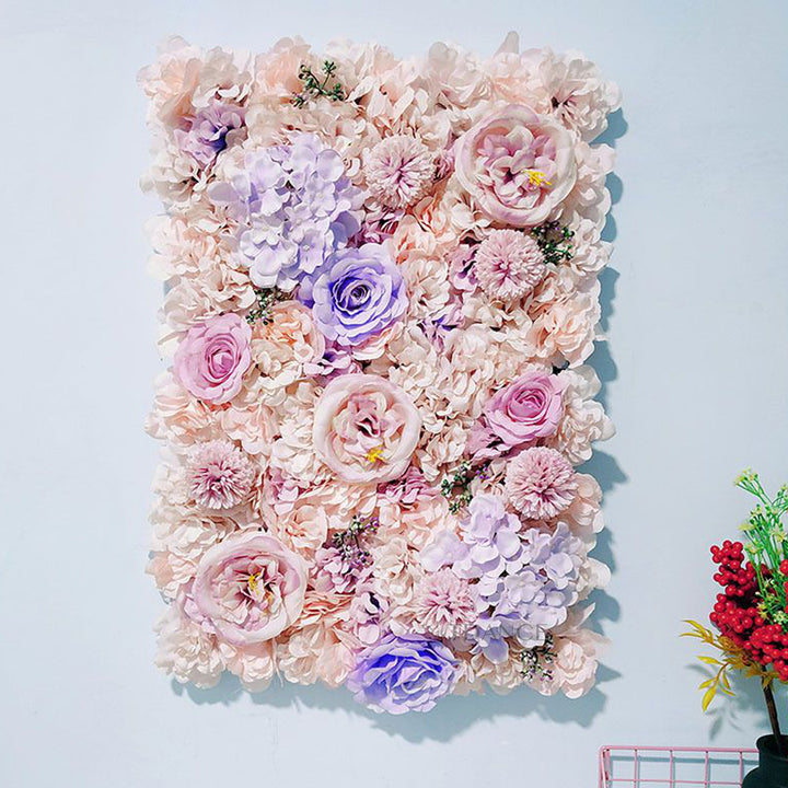 Decoración de la pared del salón de belleza floral