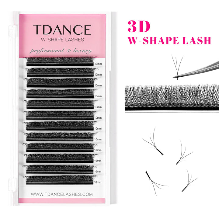 Wholesale W Style 3D Premade Volume Fan Lashes