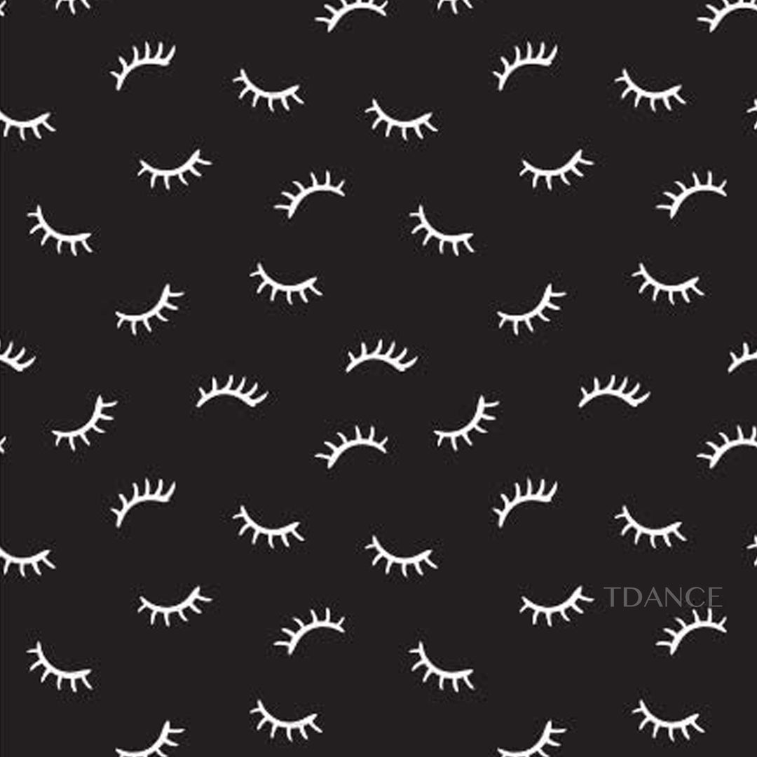 Stretch Bedspread With Printed Eyelash
