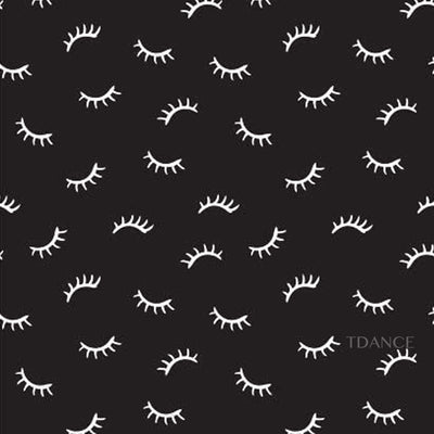 Stretch Bedspread With Printed Eyelash