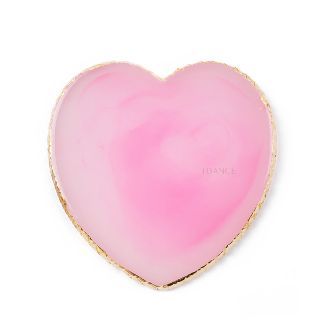 Paleta de extensión de pestañas de corazón rosa