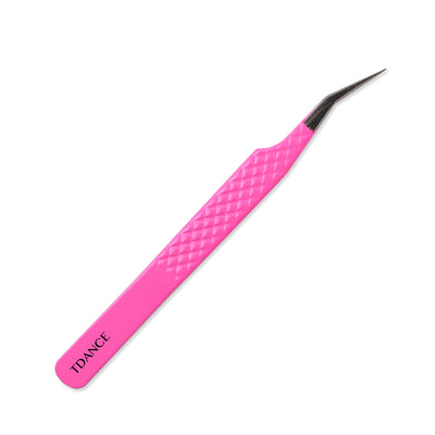 TP-02 Pink Tweezers For Eyelash Extension