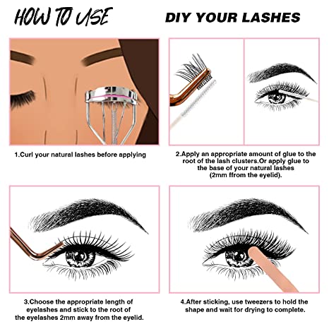 Cluster Lash Glue for DIY Eyelash Extension