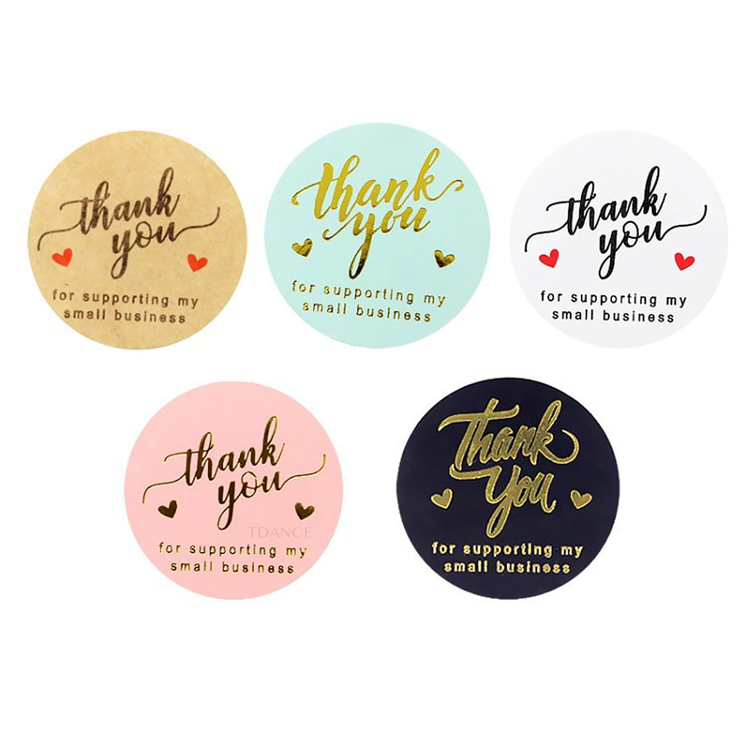 Thank You Stickers Rolls (500PCS)