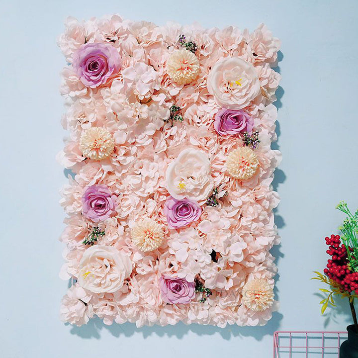 Décor mural de salon de beauté florale