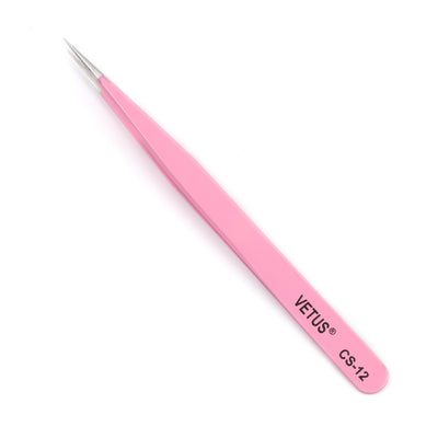 PINK CS-12 Tweezers For Eyelash Extension