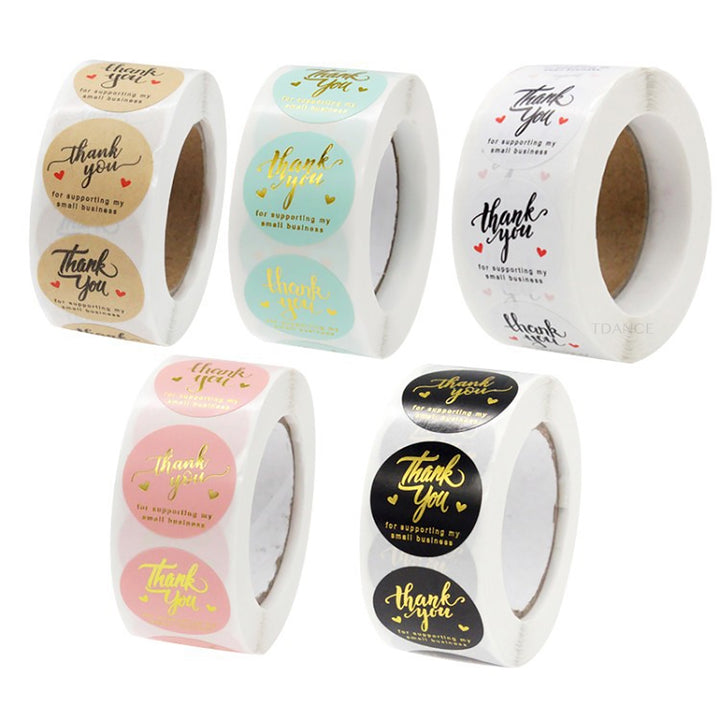 Gracias Rolls de pegatinas (500pcs)