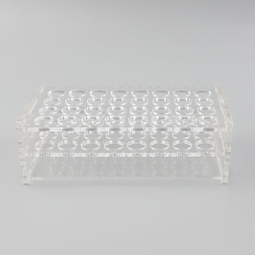 32 Sockets Clear Acrylic Eyelash Brushes Rack