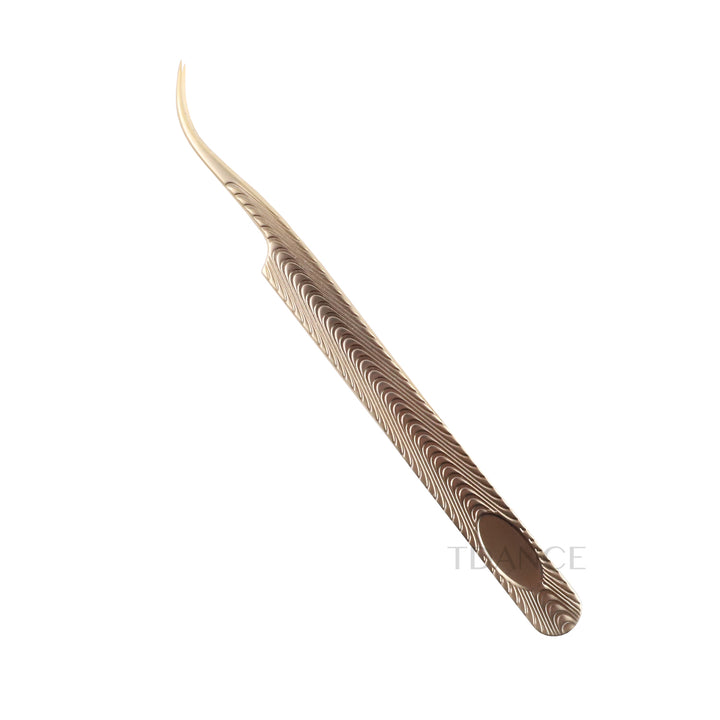 TF-06 Fish Scale Gold Tweezers For Eyelash Extension
