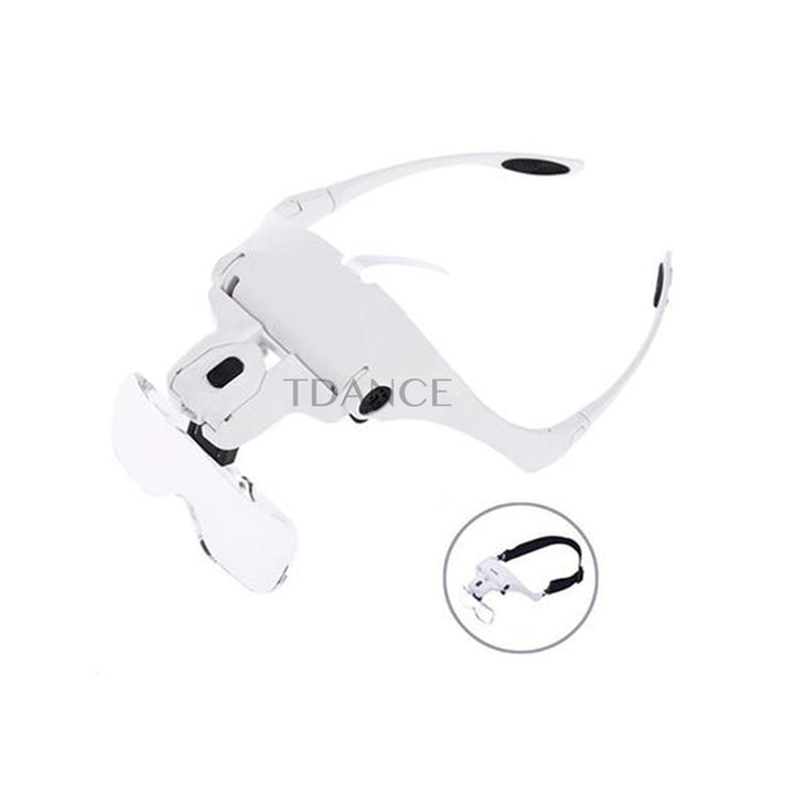 2 LED Light Helmet Magnifier For Eyelash Extensions