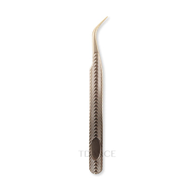 TF-01 Fish Scale Gold Tweezers For Eyelash Extension