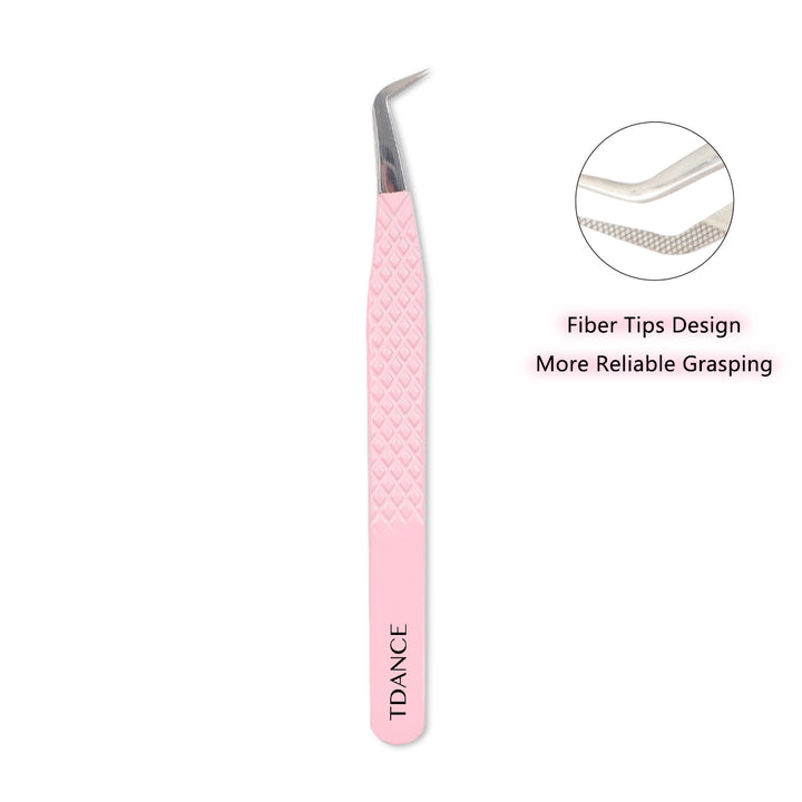 TL-03 Tiptes en fibres roses clair pour l'extension des cils