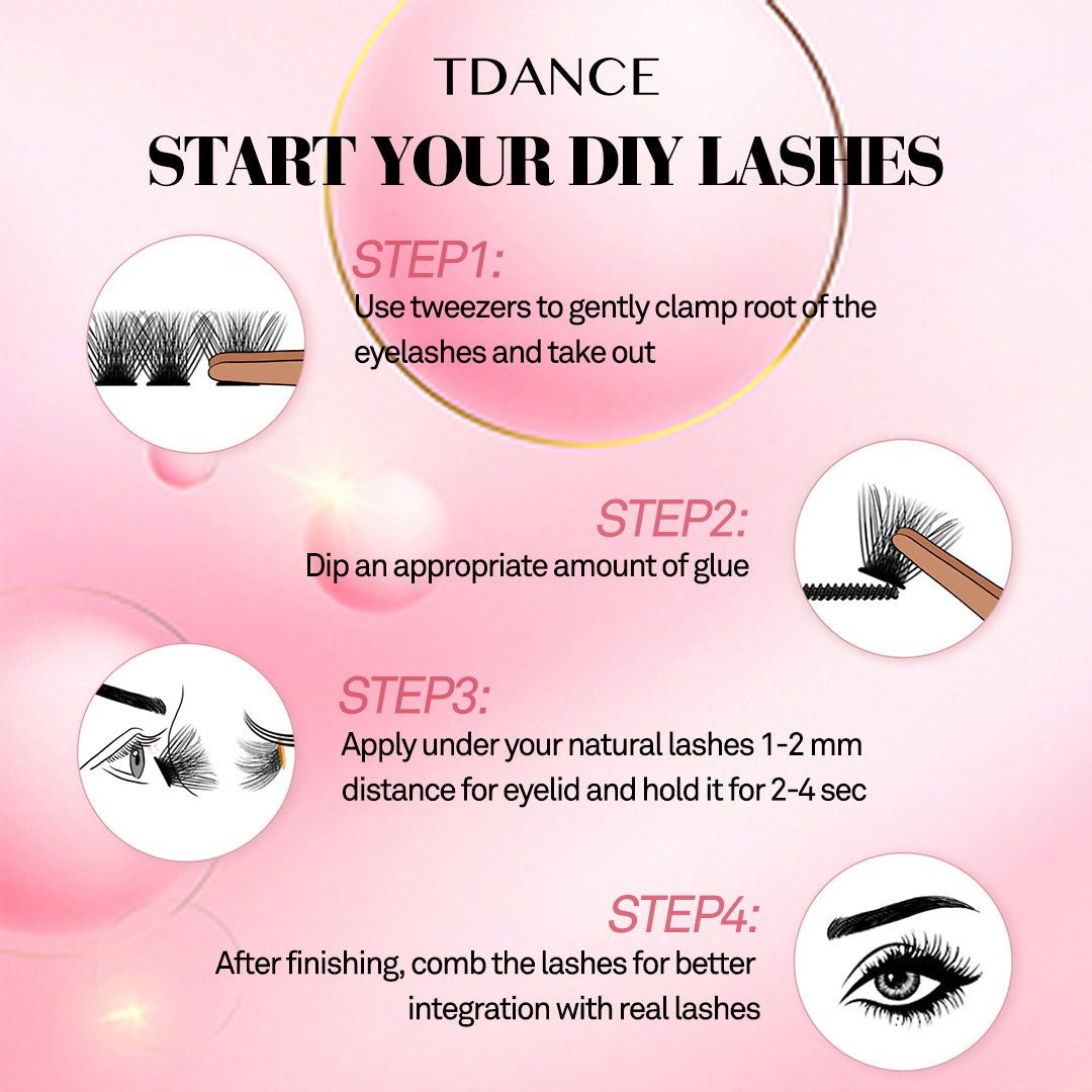 Style 003 72 Lash Clusters DIY Eyelash Extensions