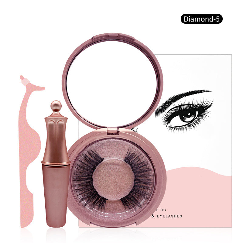 Magnetic Eyelashes with Eyeliner Kit Diamond-5 (4603675672664)