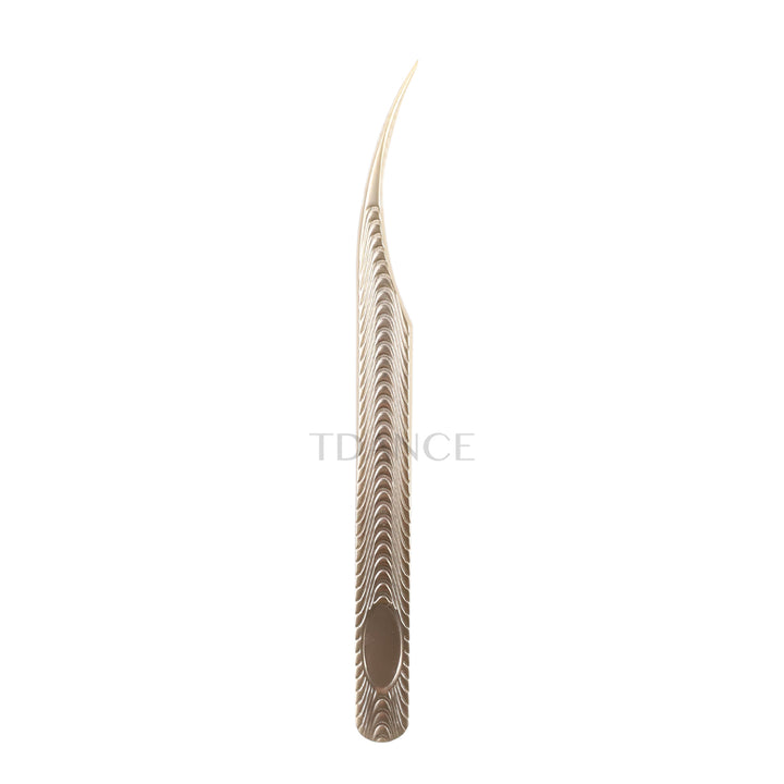 TF-05 Fish Scale Gold Twezers pour l'extension des cils